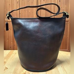 Hand distressed XL Vintage Coach Duffle Feed Sac Travel Weekender Carryall 9085